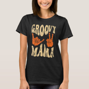 Groovy Mama 70-tals estetik Nostalgi 1970-tal Retr T Shirt