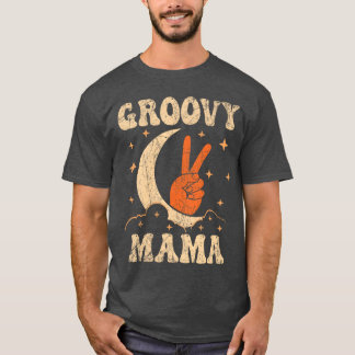 Groovy Mama 70-tals estetik Nostalgi 1970 -talet v T Shirt