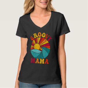 Groovy Mama 70-talsestetik Nostalgi 1970 -tal Retr T Shirt