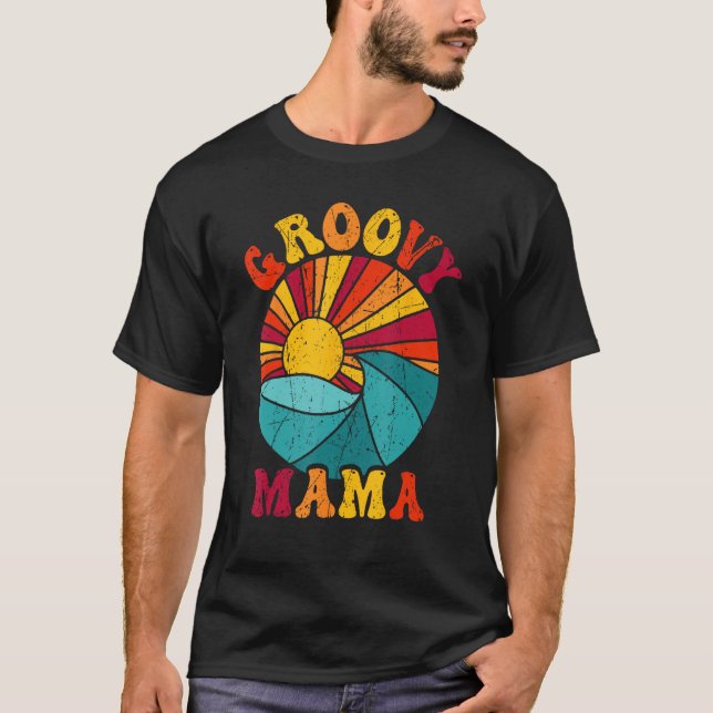 Groovy Mama 70s Aesthetic Nostalgia 1970 s Retro M T Shirt (Framsida)