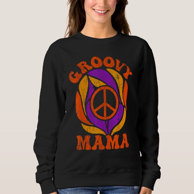 Groovy Mama 70s Aesthetic Nostalgia 1970's Retro M T Shirt (Framsida)