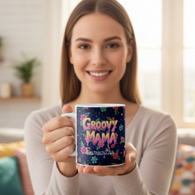 Groovy Mama Custom Mug Kaffemugg (Skapare uppladdad)
