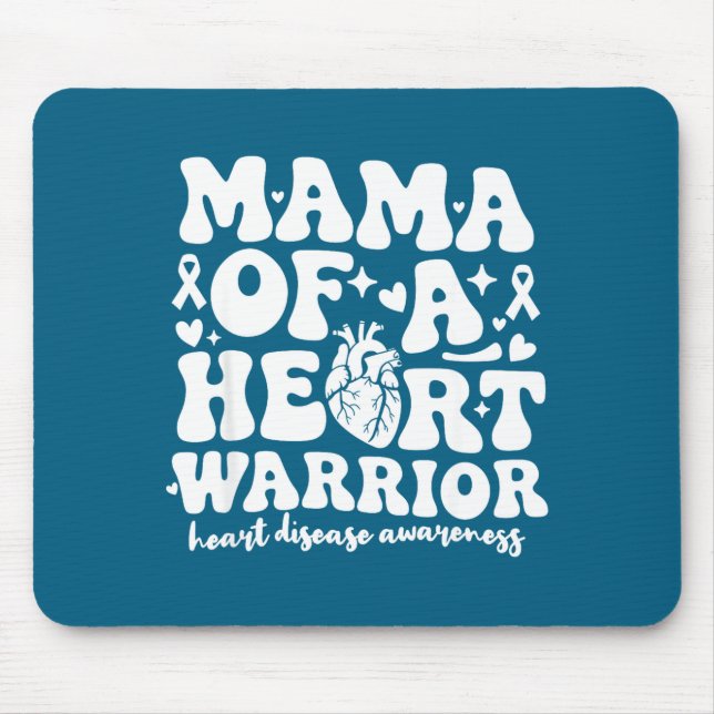 Groovy Mama Of A Heart Warrior Chd Awareness Heart Musmatta (Framsidan)