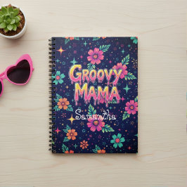 Groovy Mama Spiral Notebook Anteckningsbok