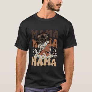 Groovy Mamma Black Mamma Mamma Leopard Mors dag Af T Shirt