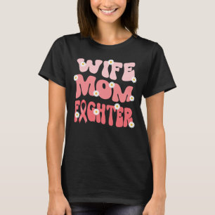 Groovy mamma fru som kämpar mot livmodercancermedv t shirt