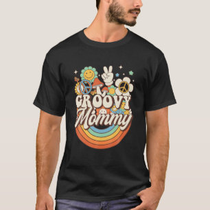 Groovy Mamma Hippie Mushroom Peace Retro 60-talet  T Shirt