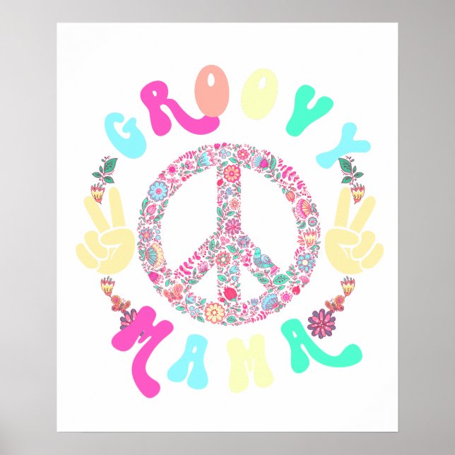 groovy mamma, retro, vintage poster (Framsidan)