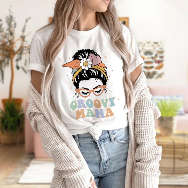 Groovy Mamma Shirt, Retro Mamma T-Shirt (Skapare uppladdad)