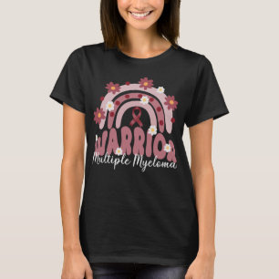 Groovy många myeloma krigare regnbåge t shirt