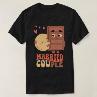 Groovy Married par Pancake Chocolate Kärlek T Shirt