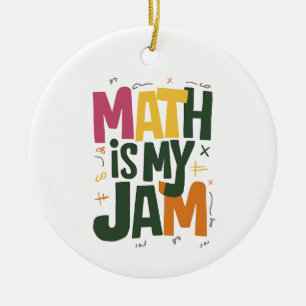 Groovy Math är min grej första dagen tillbaka till Julgransprydnad Keramik