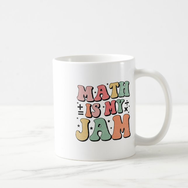 Groovy Math är min grej Första dagen tillbaka till Kaffemugg (Höger)