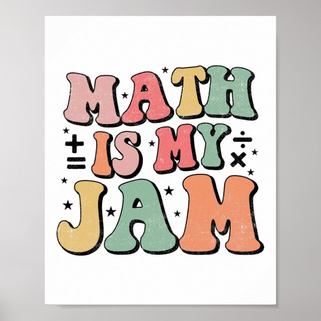 Groovy Math är min grej Första dagen tillbaka till Poster (Framsidan)