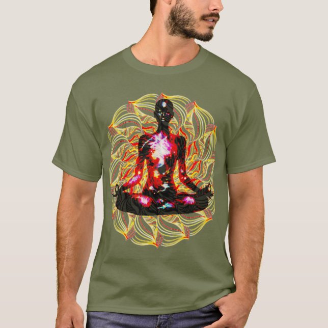 groovy meditationsenergi t shirt (Framsida)