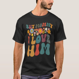 Groovy, men Mamma I Kärlek Hu Flower Parents Day L T Shirt