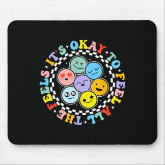 Groovy Mental Health Awareness Det är ok att känna Musmatta