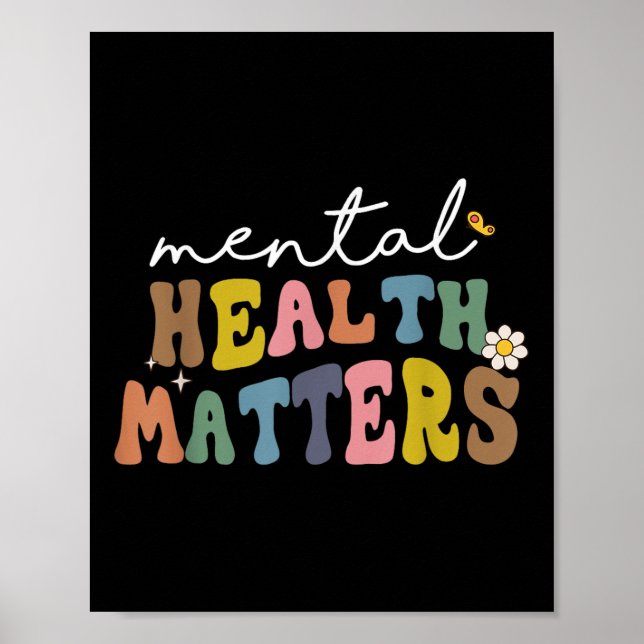 Groovy Mental Health S Human Brain Sjukdom Awarene Poster (Framsidan)