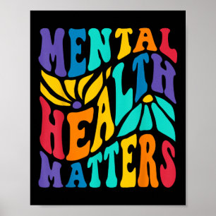Groovy Mental Health S Human Brain Sjukdom Awarene Poster