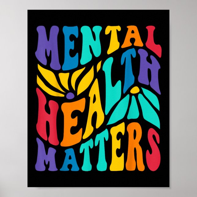 Groovy Mental Health S Human Brain Sjukdom Awarene Poster (Framsidan)