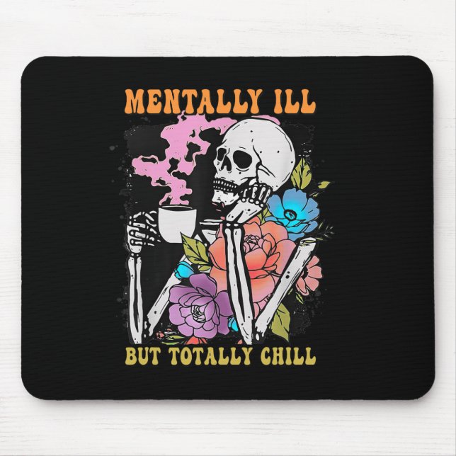 Groovy Menter Ill, men helt Chill Halloween Sk Musmatta (Framsidan)