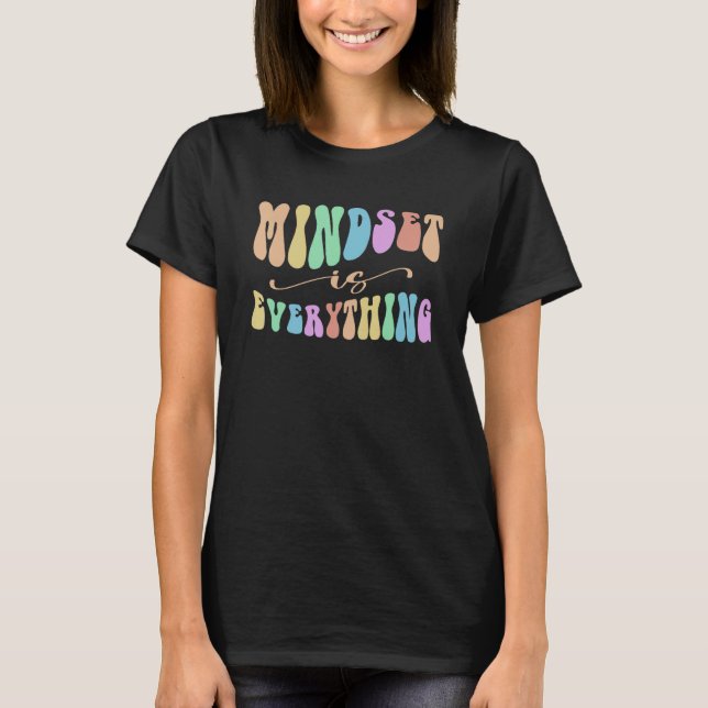 Groovy MINDSET EVERYTHING Future Millionaire in Tr T Shirt (Framsida)
