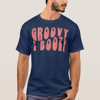 Groovy Möhippa Bröllop Brud Fest Groovy och  T Shirt
