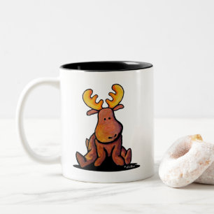 Groovy Moose Two-Tone Coffee Mugg