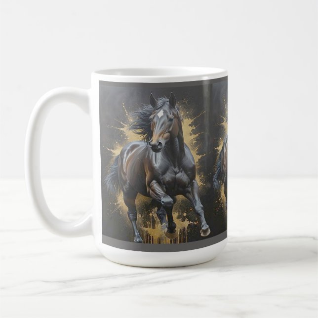 groovy mörk häst kaffemugg (Vänster)