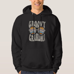 Groovy Mormor 70-tals Estetik Nostalgi 1970-tal Re Hoodie