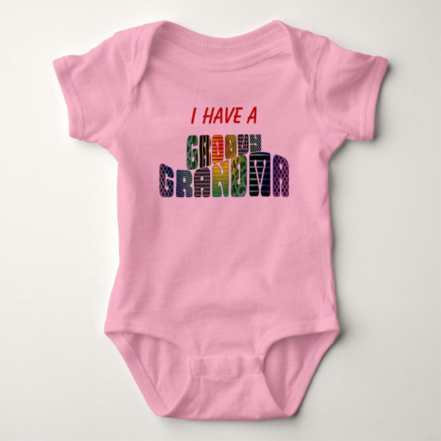 Groovy mormor tee shirt (Framsida)