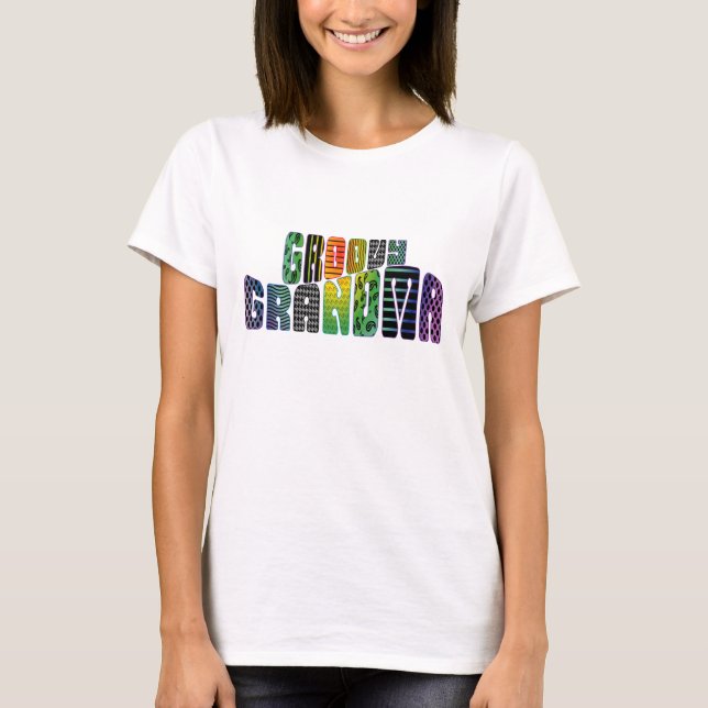Groovy mormor tee shirt (Framsida)