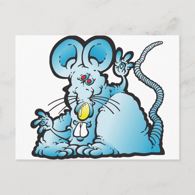 Groovy Mouse Vykort (Framsida)
