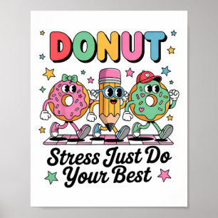 Groovy Munk Stressa Inte Bara Gör Ditt Bästa Testd Poster