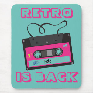 Groovy Music på Cassette Tape Retro 80 Musmatta