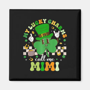 Groovy My Lucky Charms Kalla Mig Mimi St Patricks Magnet