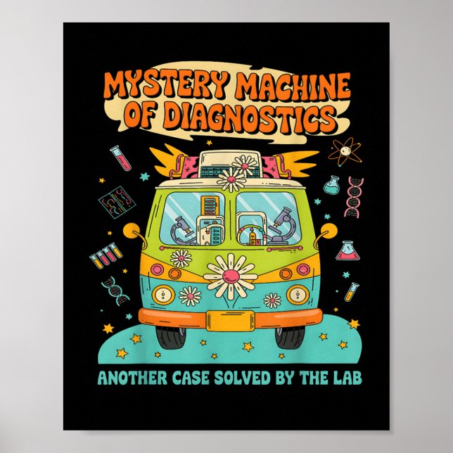 Groovy Myasty Maskin of Diagnostics Lab Tech Lab Poster (Framsidan)