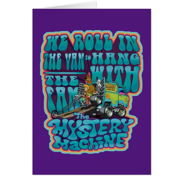 Groovy Mystoppy Maskin Fam Graphic Hälsningskort (Framsidan)