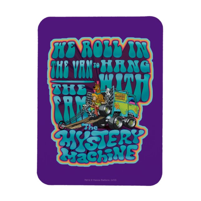 Groovy Mystoppy Maskin Fam Graphic Magnet (Vertikal)