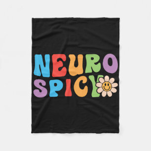 Groovy Neurospicy - Neurodivergent Adhd Asd Autism Fleecefilt