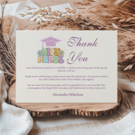 Groovy NICU Nurse Graduation Party Tack Kort