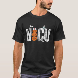 Groovy NICU Nurse Halloween Ghost Costume Neonatal T Shirt