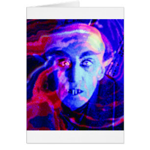 Groovy Nosferatu Hälsningskort