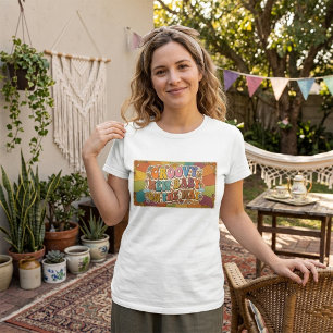Groovy Nytt Barn på Väg Retro Solsken T Shirt