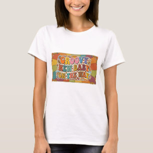 Groovy Nytt Barn på Väg Retro Solsken T Shirt