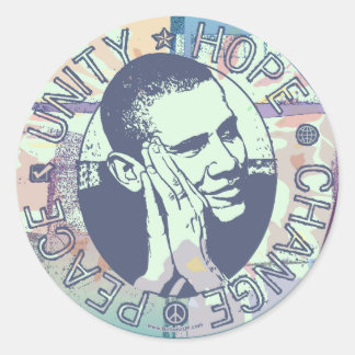 Groovy Obama 2008 Gear Runt Klistermärke