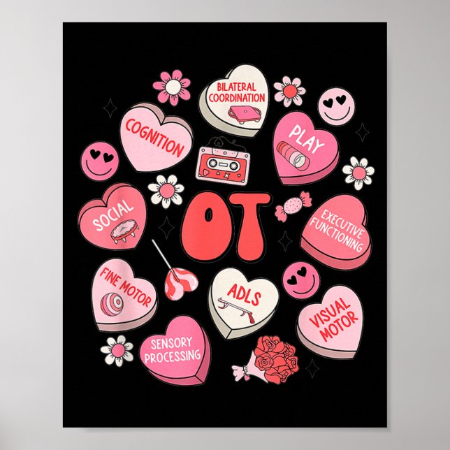 Groovy Occupational Therapy Valentine Ot Conversat Poster (Framsidan)