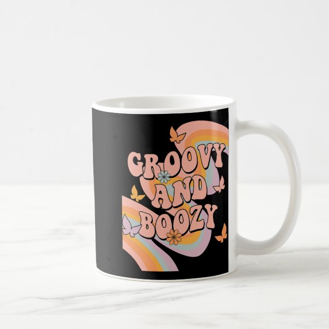 Groovy och berusad regnbåge Groovy möhippa Kaffemugg (Höger)