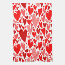 Groovy och Romantic Red Hearts Valentine Day