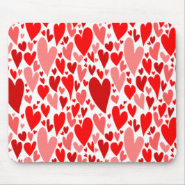 Groovy och Romantic Red Hearts Valentine Day Musmatta